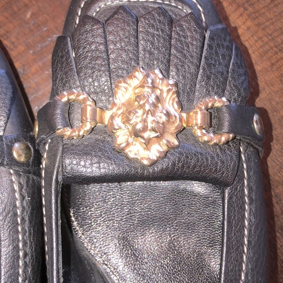 Ballin size 6 leather loafer shoes w/lions head - Picture 3 of 5